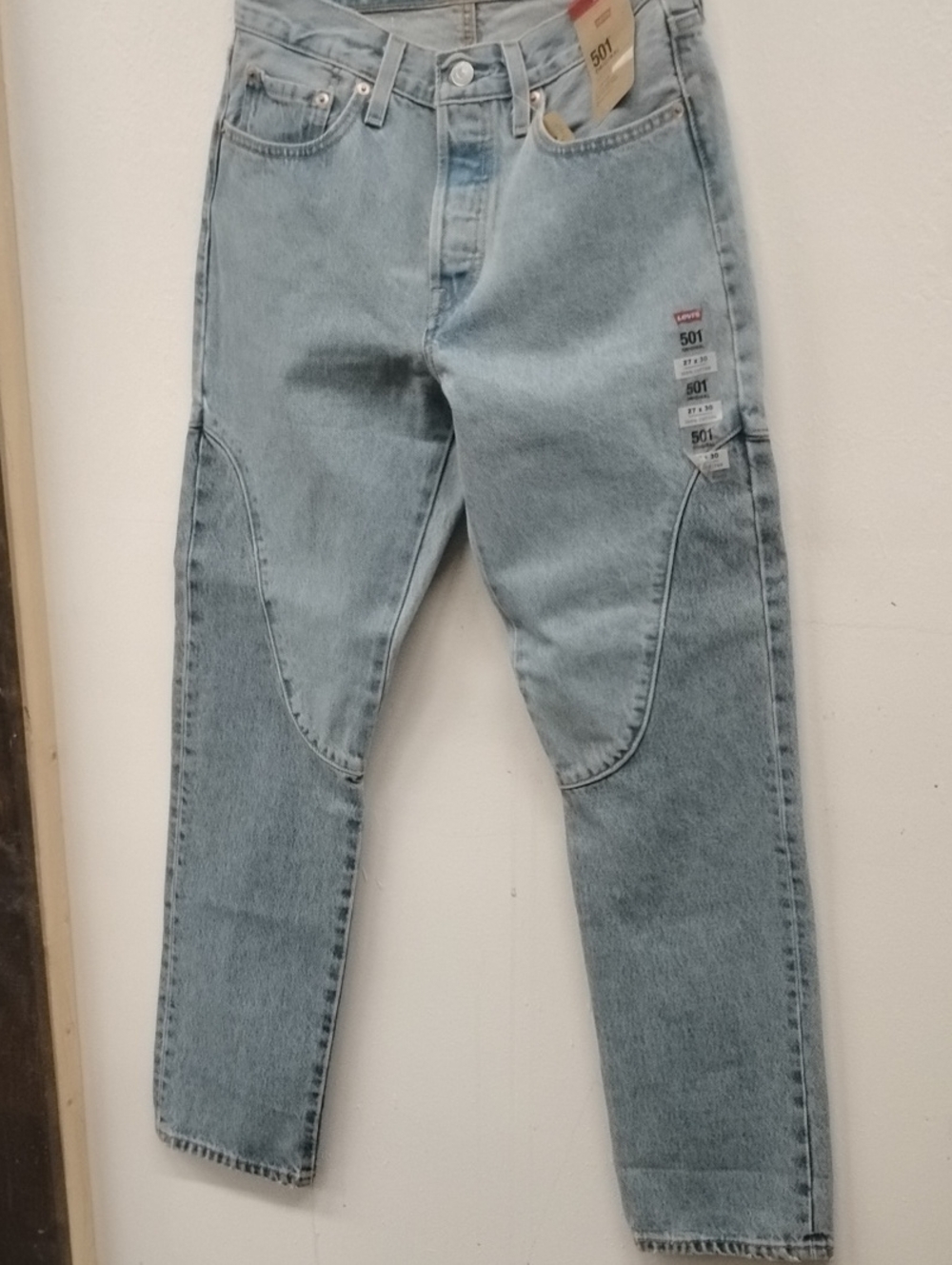 Levi's Light Blue Slim Straight 501 Jeans